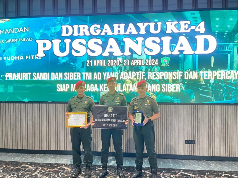 Gesit di Medan Tempur, Handal di Dunia Digital: Grup 1 Kopassus Raih Juara 3 Lomba Siber Jajaran TNI AD